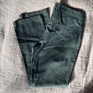 Volcom Men's Dark Green Chinos